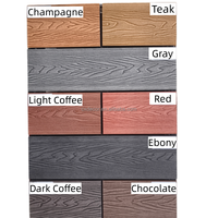 Revêtement de sol extérieur étanche Co-Extrusion Pc WPC Decking Panneau de terrasse composite à grain de bois en plastique 3d