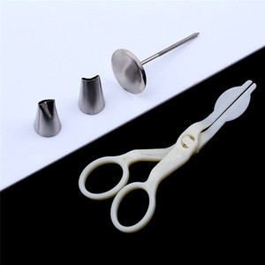 Piping Tips Set With Rose Nozzle Stainless Steel Cake Decorating Tools For Butter Piping Birthday Cakes Reusable 4 Piece - Product Image 2