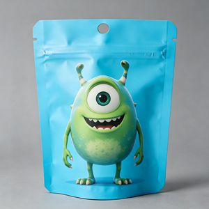 Customized Printing 3.5g Zipper Mylar Bag <b>with</b> Odor Prevention Matte Finish Low MOQ for Cakes Storage - Product Image 2