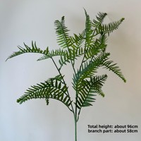 Plantes et fleurs artificielles de la série verte style Mori : feuilles d'eucalyptus, de saule, de bambou et d'herbe de cheval – Décoration suspendue pour l'extérieur et la maison