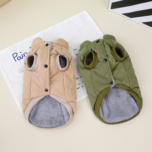 S ~ 4XL Vêtements d'automne/hiver pour Corgis, teckels <span class=keywords><strong>et</strong></span> grands chiens: vêtements pour animaux de compagnie à pattes courtes avec un manteau en coton à motif de diamant - Product Image 3