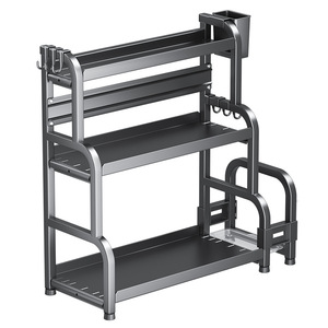 ชั้นวางเครื่องเทศแบบตั้งโต๊ะรูปฉลามทะเล พร้อมเขียงและที่เก็บมีด ชั้นวางของในครัวแบบหนา อุปกรณ์จัดระเบียบครัวอเนกประสงค์ สำหรับใช้ในบ้าน - Product Image 2