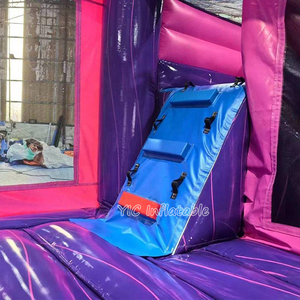 Château gonflable licorne avec toboggan pour enfants, location commerciale pour fêtes - Product Image 6