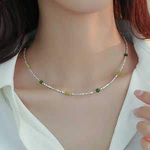 WENCHI S925 Sterling Silver Beaded <b>Necklace</b> for Women <b>Fine</b> Jewelry 450g - Product Image 5