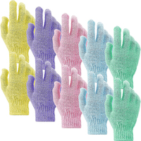 Gros Gants de Douche Exfoliants Double Face Personnalisés Multicolores en Nylon pour le Corps et les Spas