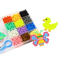 Jeu de perles d'eau magiques pour enfants, kit de perles fusibles aqua, bricolage éducatif, jouets, ensemble de perles fusibles
