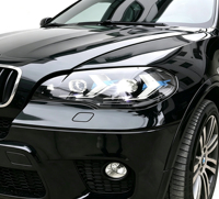 Ensemble de phares LED pour BMW X5 E70 2007-2013, lentille de projecteur laser, sourcil bleu DRL, clignotant séquentiel, plug and play