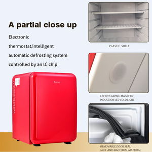 Mini Refrigerador Compacto Rojo Portátil de Estilo Retro para Uso Doméstico, Directo de Fábrica - Product Image 6