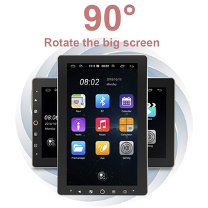 Nouvel autoradio 10,1 pouces <span class=keywords><strong>RDS</strong></span> 1G/16G, autoradio Android 9.1, écran tactile IPS, rotatif à 90 degrés, lecteur DVD de voiture - Product Image 6