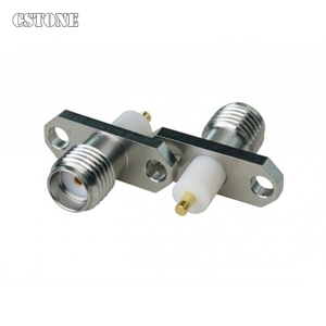 SMA862HS-0000 射频连接器 SMA 插座 16mm <span class=keywords><strong>2</strong></span>孔法兰，带圆形触点 (1.27L=<span class=keywords><strong>2.3</strong></span>) PTFE L=4.718GHz VSWR1.<span class=keywords><strong>2</strong></span> - Product Image 1