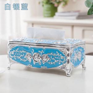 Klasik çiçek süslemeleri düğün akrilik doku kutusu ev deco için - Product Image 6