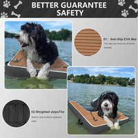 Rampe flottante pour chien en PVC écologique, ponton gonflable pour bateaux, plateforme flottante pour animaux de compagnie