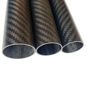 Factory Custom Size Different Diameter Carbon Fiber Tubing Carbon Fiber Round Tube