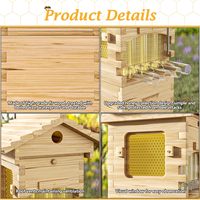 Fabricante de colmena de abeja de miel completa de flujo automático de madera recubierta de cera