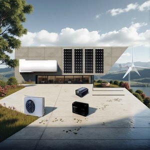 Climatiseur solaire mural avec contrôle par application WIFI, 6000btu 9000btu, DC24V DC12V pour voiture et maison, réfrigérant R410A - Product Image 4