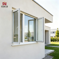 Ventana Corredera Impermeable de UPVC con Doble Acristalamiento para Edificios Comerciales, Estándar CE, Vinilo Blanco