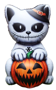Bangladesh Grossiste Halloween Gonflables Décorations LED Squelette Chat Citrouille Intégré pour Publicité Extérieure Gonflables - Product Image 6