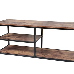 Muebles de sala de estar Mesa de centro Estante de madera rústico <span class=keywords><strong>industrial</strong></span> Soporte de TV - Product Image 3