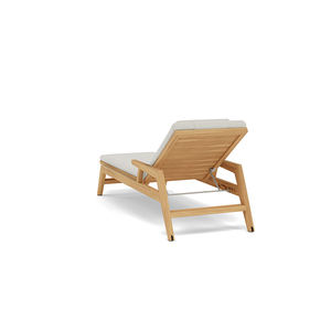 फॉशन लकड़ी के पूलसाइड लाउंज चेयर आधुनिक लक्जरी टेक लकड़ी आउटडोर होटल वाणिज्यिक सूर्य लाउंज फर्नीचर - Product Image 5