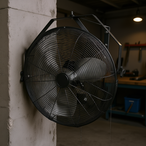 Ventilador industrial de pared de 20 pulgadas, 4650 CFM, 3 velocidades, para garaje o taller - Product Image 2