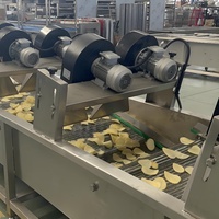 Máquina de línea de producción de patatas fritas frescas de nueva condición, sistema automático para fabricar patatas fritas