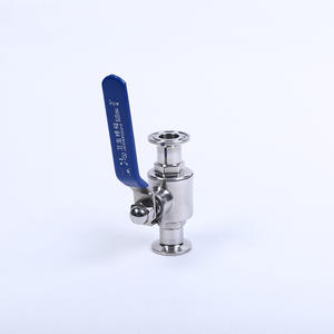 Válvulas de Bola Sanitarias de Acero Inoxidable 304 316L de Conexión Rápida, Grado Alimenticio, Tipo Abrazadera de Apertura Rápida y Paso Directo - Product Image 1