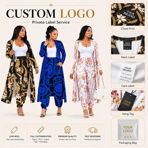 Conjunto <span class=keywords><strong>de</strong></span> 2 Piezas para Mujer, Cárdigan y Pantalones con Estampado Tribal Polinesio, Cárdigan Largo y Leggings, Conjunto Coordinado para Moda al Aire Libre - Product Image 2