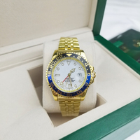 Montres de plongée GMT pour hommes, logo personnalisé OEM, MOQ 10 pièces, marque de luxe pour hommes, montres en acier inoxydable GMT pour hommes