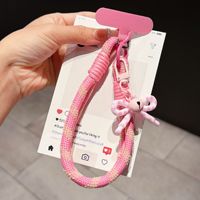 Nouvelle Lanière de Poignet Colorée avec Nœud pour Coque de Téléphone, Cordon Portable Anti-Perte pour Téléphone Mobile