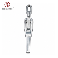 Loquet à ressort en acier zingué RF pour quincaillerie de porte industrielle