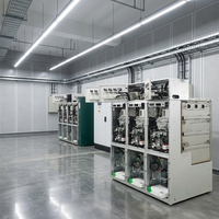 Unité de distribution annulaire compacte industrielle extérieure (RMU) 12 kV, isolée au gaz SF6, 630 A, modulaire, encastrée dans un boîtier métallique, indice de protection IP67, pour l'alimentation électrique