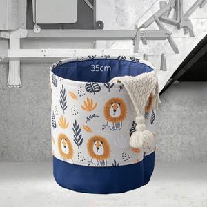 <b>Foldable</b> Canvas Storage Box for Children's Toys Dirty Clothes Multifunctional Laundry <b>Basket</b> Detachable Design for Bathroom - Product Image 3