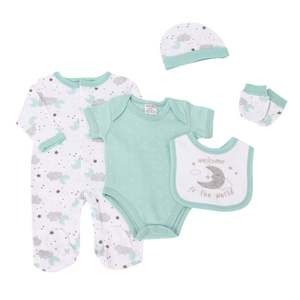 Vente en gros personnalisée en usine, ensemble layette d'été en coton <span class=keywords><strong>de</strong></span> haute qualité pour bébé, vêtements pour nouveaux-nés - Product Image 1