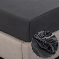 Échantillon disponible Draps et taies d'oreiller 100% microfibre Ensemble de linge de lit Queen King Hypoallergénique Draps respirants