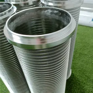 stainless steel rotary drum screen for self-cleaning filters 316L wedge wire screen filter cylinders