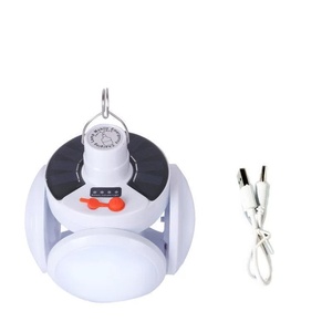 Multi funzione USB e ricarica solare a cinque livelli regolabile Street Football a cinque lati pieghevole luce da campeggio per esterni di emergenza - Product Image 2