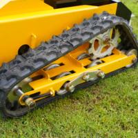 Sistem Motor Kuat Pemotong Rumput Crawler Efisiensi Pemotongan Tinggi Mesin Pemotong Rumput Mini Robot Flail