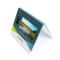Brochure vidéo sur écran LCD Carte de voeux vidéo d'invitation numérique