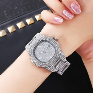 Moda noche estrellada diamante completo fecha reloj <span class=keywords><strong>de</strong></span> mujer cuarzo acero súper genial con estilo hip hop reloj <span class=keywords><strong>de</strong></span> lujo para hombres - Product Image 6