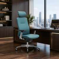Nouveau modèle 2026 – Chaise de direction ergonomique moderne en maille, dossier haut, hauteur réglable, avec appui-tête pour atelier et bureau à domicile