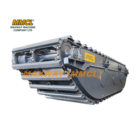 Châssis flottant pour excavatrice amphibie MAXWAY (MMCL) avec moteur DOOSAN, capacité de flottabilité de 37,7 tonnes pour excavatrices de classe 18-22 tonnes