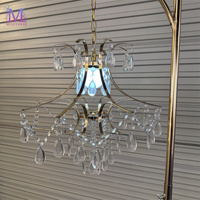 Candelabros Modernos de Cristal MILE, Portavelas de Metal Dorado, Decoración para Bodas, Iluminación para Pasillos, Accesorios para Escenarios