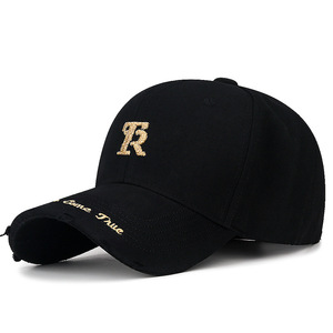 Unisex <b>Baseball</b> <b>Cap</b> Embroidered Letter Hard Top Sun Protection Duckbill <b>Cap</b> Spring Summer Polyester Cotton Yarn - Product Image 3