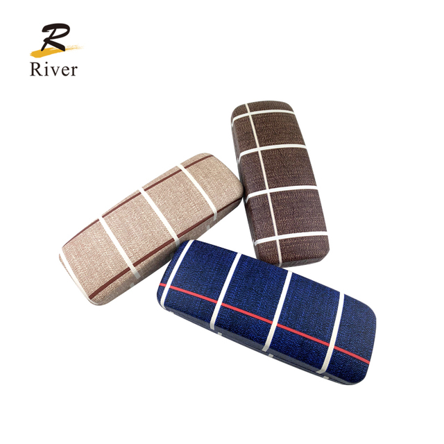 Wholesale Cheap Fashion Colorful Leather Metal case for Optical Eye Glasses