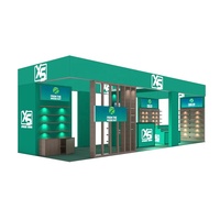 Étagère modulaire en aluminium 10x30, présentoir portable pour salon professionnel, exposition, événement, stand de foire commerciale