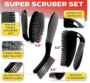 Depurador de ducha para limpieza de muebles con mango ergonómico y cerdas duraderas para interiores cepillados - Product Image 2