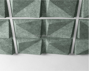 Azulejos de techo de fieltro geométrico tridimensional de Source Factory, tablero de paneles de pared estéreo para insonorizado, resistente a los arañazos - Product Image 4