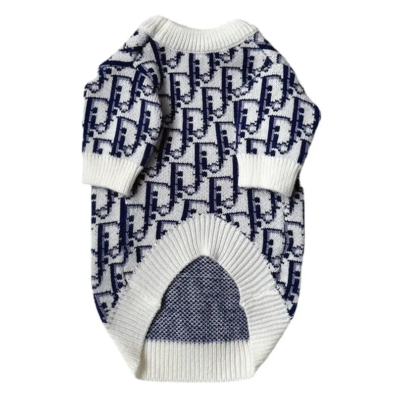 Роскошный брендовый модный весенне-летний свитер для домашних животных
