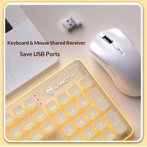 Mechanical Feel Silent Wireless Keyboard Waterproof Office Keyboard For Laptop <b>Computer</b> Gift Keyboard And Mouse Combo Set - Product Image 3