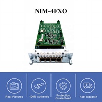 Cisco NIM-4FXO= Modul NIM Suara Analog 4 Port FXO Hot Swap Kartu Gateway VoIP untuk Router Seri ISR 4000 Paket Tunggal Asli